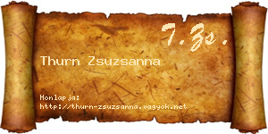 Thurn Zsuzsanna névjegykártya