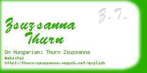 zsuzsanna thurn business card